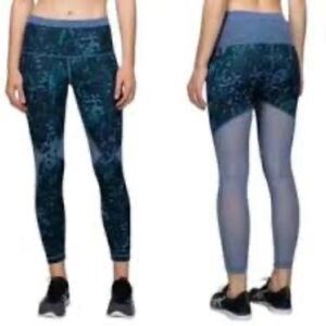 Lululemon Running in the City 7/8 Leggings Floral Sport Backdrop